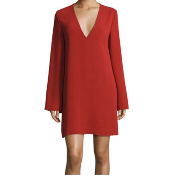 Theory Dresses & Skirts - Theory Ulyssa Admiral Crepe Light V-Neck Shift Dress